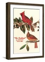 Cardinal, Kentucky's State Bird-null-Framed Art Print