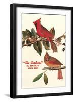 Cardinal, Kentucky's State Bird-null-Framed Art Print