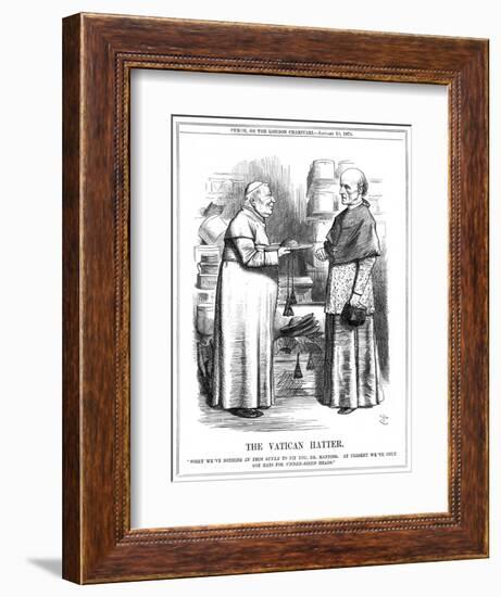 Cardinal Manning and Pope-John Tenniel-Framed Art Print