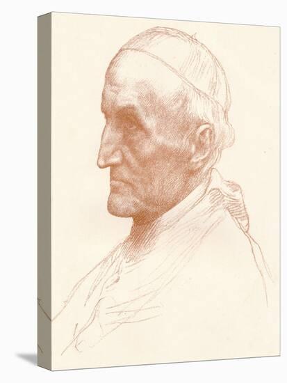 Cardinal Manning, C1857-1903-Alphonse Legros-Stretched Canvas