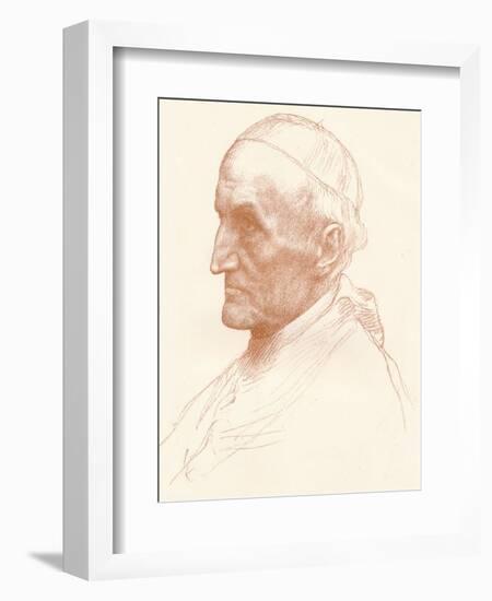 Cardinal Manning, C1857-1903-Alphonse Legros-Framed Giclee Print