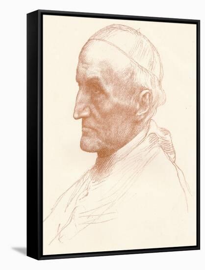 Cardinal Manning, C1857-1903-Alphonse Legros-Framed Stretched Canvas