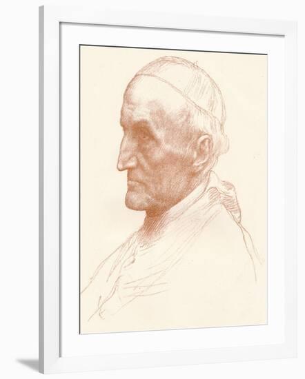 Cardinal Manning, C1857-1903-Alphonse Legros-Framed Giclee Print