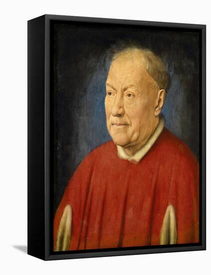Cardinal Niccol• Albergati-Jan van Eyck-Framed Stretched Canvas