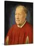 Cardinal Niccol• Albergati-Jan van Eyck-Stretched Canvas
