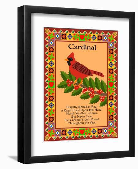 Cardinal Quilt-Mark Frost-Framed Premium Giclee Print