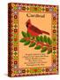 Cardinal Quilt-Mark Frost-Stretched Canvas