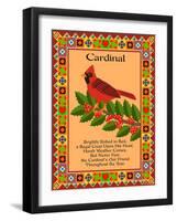 Cardinal Quilt-Mark Frost-Framed Giclee Print