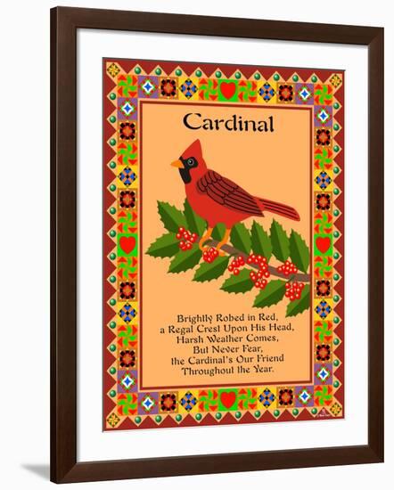 Cardinal Quilt-Mark Frost-Framed Giclee Print