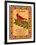 Cardinal Quilt-Mark Frost-Framed Giclee Print