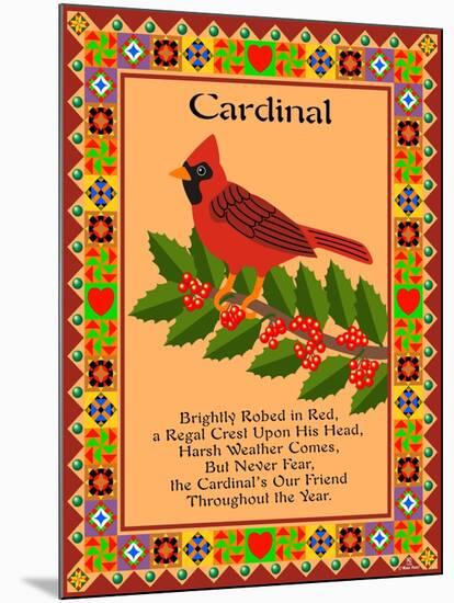 Cardinal Quilt-Mark Frost-Mounted Giclee Print