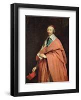 Cardinal Richelieu (1585-1642) C.1639-Philippe De Champaigne-Framed Giclee Print