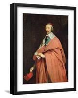 Cardinal Richelieu (1585-1642) C.1639-Philippe De Champaigne-Framed Giclee Print