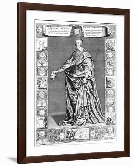 Cardinal Richelieu, C1637-Philippe De Champaigne-Framed Giclee Print