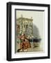 Cardinal Richelieu Playing with His Cats-Maurice Leloir-Framed Art Print