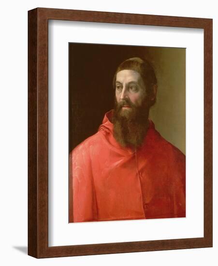 Cardinal Rudolfo Pio, Bishop of Faenza (C.1500-64), 1528-Francesco De Rossi Salviati Cecchino-Framed Giclee Print