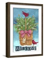 Cardinal Welcome Joy-Melinda Hipsher-Framed Giclee Print