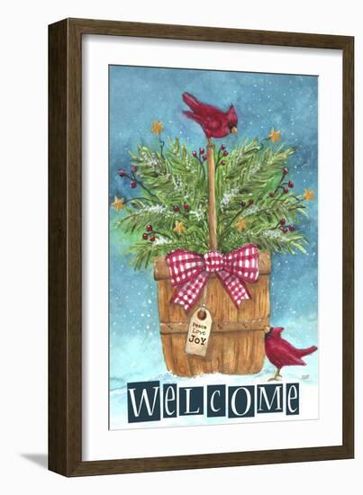 Cardinal Welcome Joy-Melinda Hipsher-Framed Giclee Print