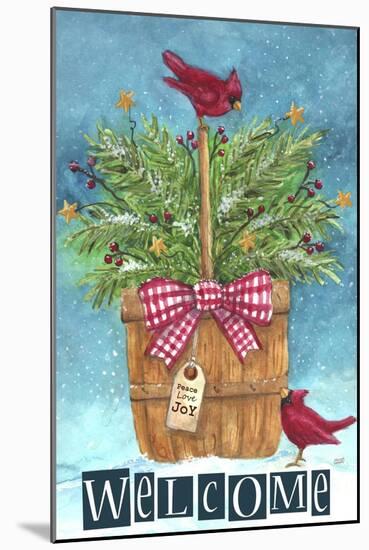 Cardinal Welcome Joy-Melinda Hipsher-Mounted Giclee Print