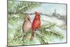 Cardinal Winter-Melinda Hipsher-Mounted Giclee Print