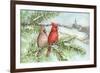 Cardinal Winter-Melinda Hipsher-Framed Giclee Print