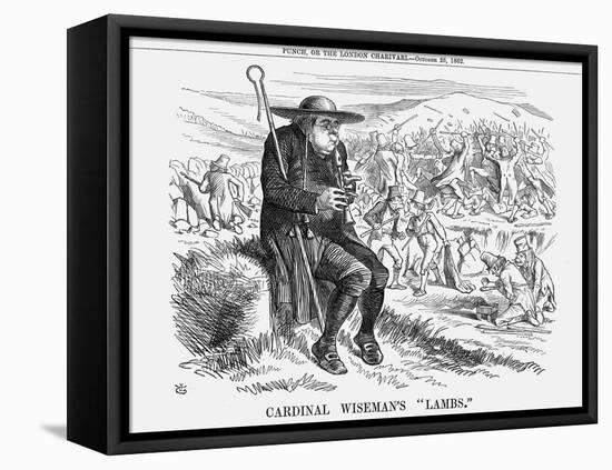 Cardinal Wiseman's Lambs, 1862-John Tenniel-Framed Stretched Canvas