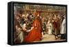 Cardinal Wolsey, Chancellor of England, on His Progress to Westminster Hall, 1887-John Gilbert-Framed Stretched Canvas