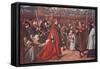 Cardinal Wolsey Going in Procession to Westminster Hall 1515-Soma O Petrich-Framed Stretched Canvas