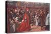 Cardinal Wolsey Going in Procession to Westminster Hall 1515-Soma O Petrich-Stretched Canvas