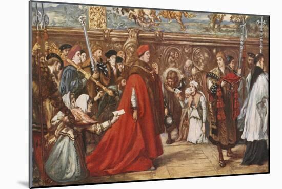 Cardinal Wolsey on His Way to Westminster Hall-Sir John Gilbert-Mounted Giclee Print