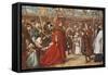 Cardinal Wolsey on His Way to Westminster Hall-Sir John Gilbert-Framed Stretched Canvas