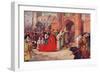 'Cardinal Wolsey possibly entering Hampton Court Palace', 1917-Unknown-Framed Giclee Print