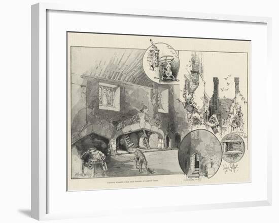 Cardinal Wolsey's Great Meat Kitchen at Hampton Court-Herbert Railton-Framed Giclee Print