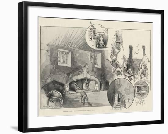 Cardinal Wolsey's Great Meat Kitchen at Hampton Court-Herbert Railton-Framed Giclee Print