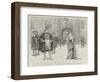 Cardinal Wolsey Surrendering Hampton Court Palace to King Henry VIII-Charles Green-Framed Premium Giclee Print