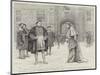 Cardinal Wolsey Surrendering Hampton Court Palace to King Henry VIII-Charles Green-Mounted Premium Giclee Print