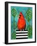 Cardinal-null-Framed Art Print