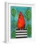 Cardinal-null-Framed Art Print