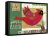 Cardinals 3-Holli Conger-Framed Stretched Canvas
