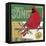 Cardinals 4-Holli Conger-Framed Stretched Canvas