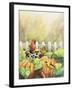 Cardinals in Pumpkin Patch-Sarah Davis-Framed Giclee Print