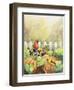 Cardinals in Pumpkin Patch-Sarah Davis-Framed Giclee Print