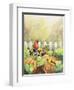 Cardinals in Pumpkin Patch-Sarah Davis-Framed Giclee Print