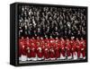 Cardinals, in Red, Participate in the Funeral Mass for Pope John Paul II-null-Framed Stretched Canvas