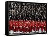 Cardinals, in Red, Participate in the Funeral Mass for Pope John Paul II-null-Framed Stretched Canvas