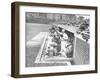 Cardinals Jeering and Waving from their Dugout to the Cubs During a Game-null-Framed Photographic Print