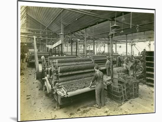 Carding Room, Long Meadow Mill, 1923-English Photographer-Mounted Photographic Print