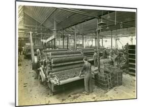 Carding Room, Long Meadow Mill, 1923-English Photographer-Mounted Photographic Print