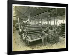 Carding Room, Long Meadow Mill, 1923-English Photographer-Framed Photographic Print