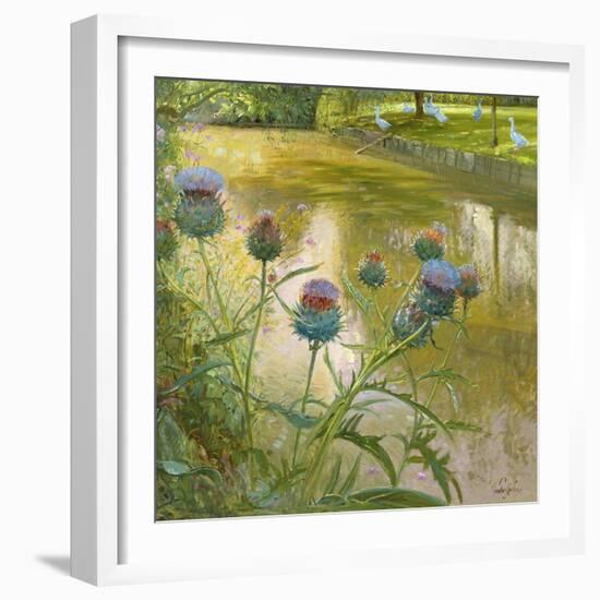 Cardoons Against the Moat-Timothy Easton-Framed Giclee Print